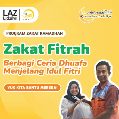Zakat Fitrah Berbagi Ceria Dhuafa Menjelang Idul Fitri